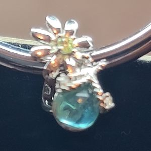 Cute Daisy with a Blue Ball Charm